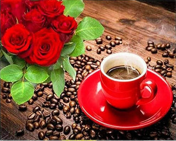 Coffee and Roses bouquet