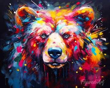Colorful Abstract Bear