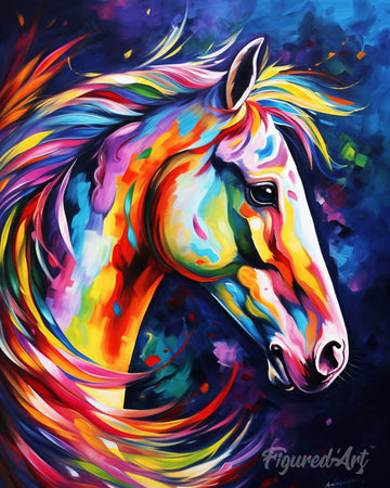 Colorful Abstract Horse