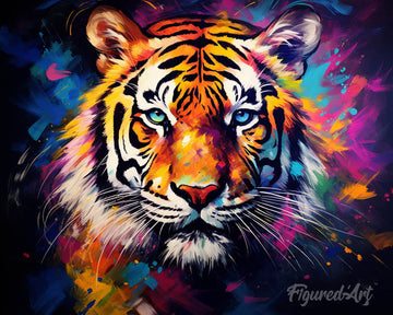 Colorful Abstract Tiger