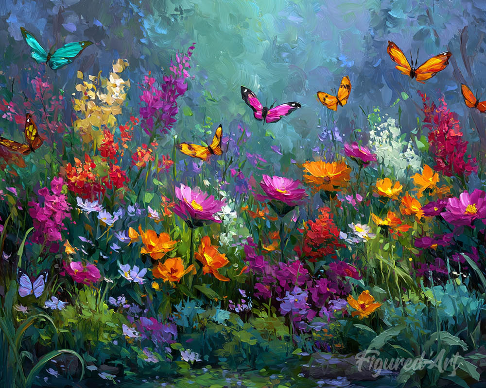 Colorful Butterfly Garden