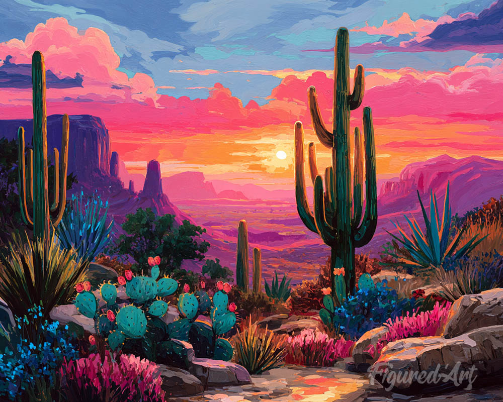 Colorful Desert Landscape