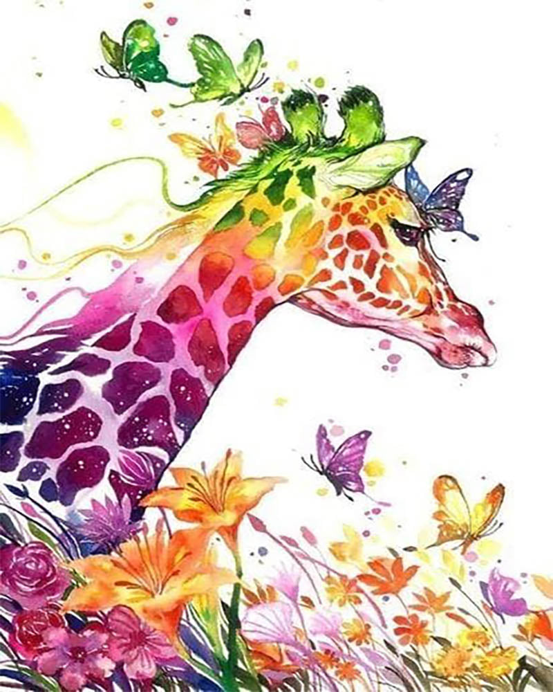 Colorful Giraffe