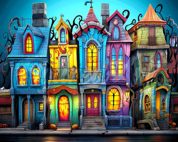 Colorful Gothic Houses