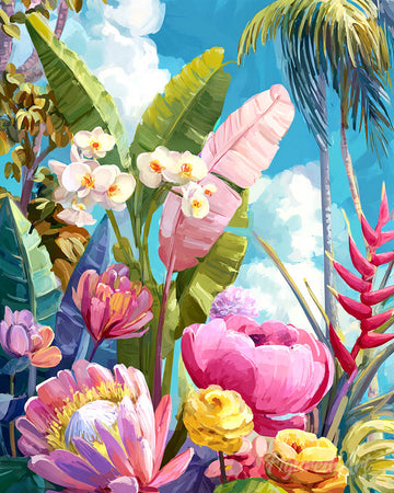 Colorful Tropical Garden