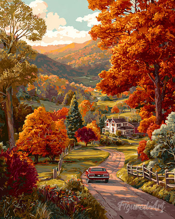 Country Road in Fall