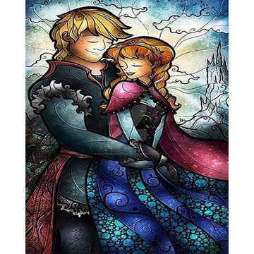 Couple Stained Glass