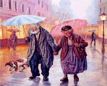 Couple in the Rain