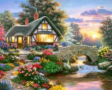 Cozy House and Flowers