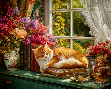 Cozy Window with Cat