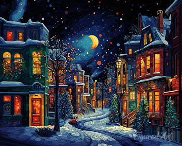 Crescent Over Winter