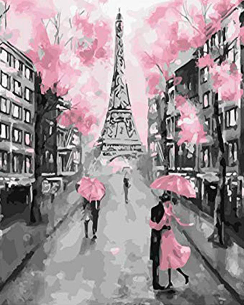 Eiffel Tower and Pink Life