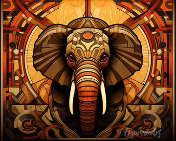 Elephant Art Deco