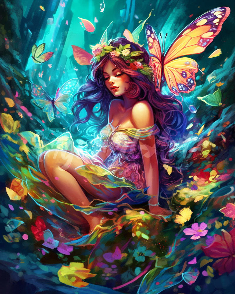 Fairy and Butterflies