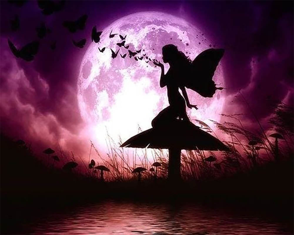 Fairy and Full Moon