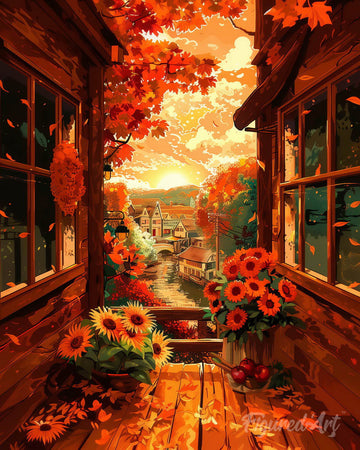 Fall Balcony View