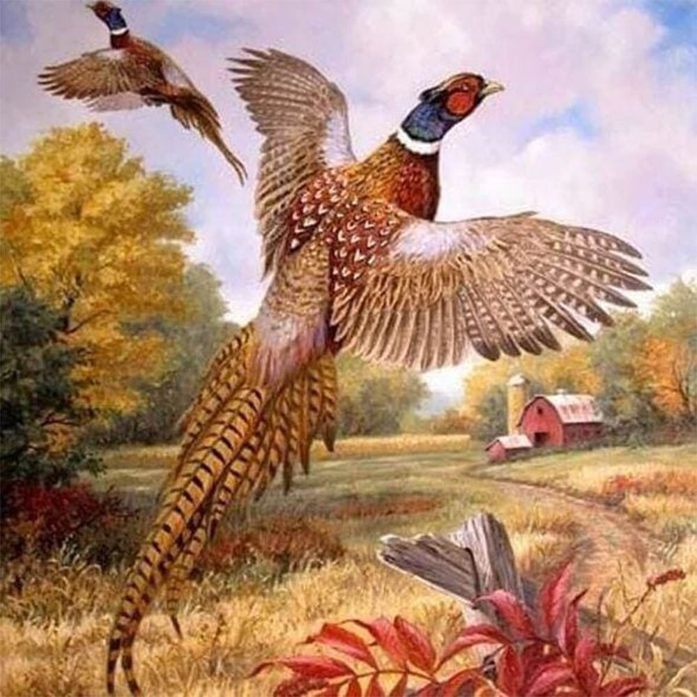 Flight of Pheasants