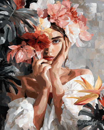 Floral Girl Portrait