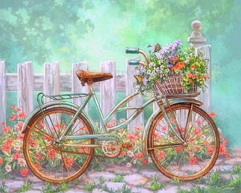 Flower-filled Bicycle