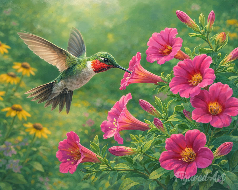 Fluttering Hummingbird