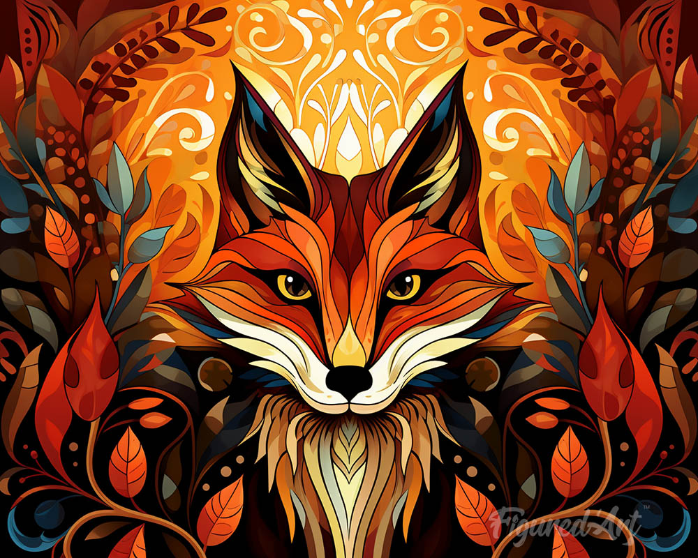Fox Art Deco