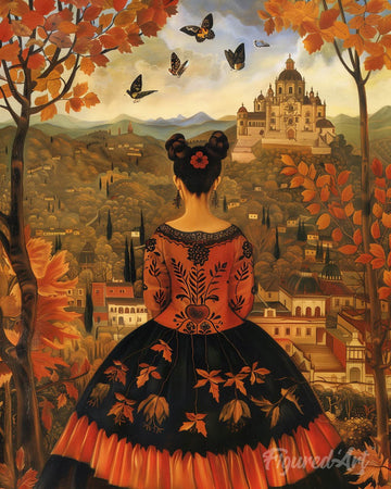 Frida Kahlo-Inspired Fall Lady