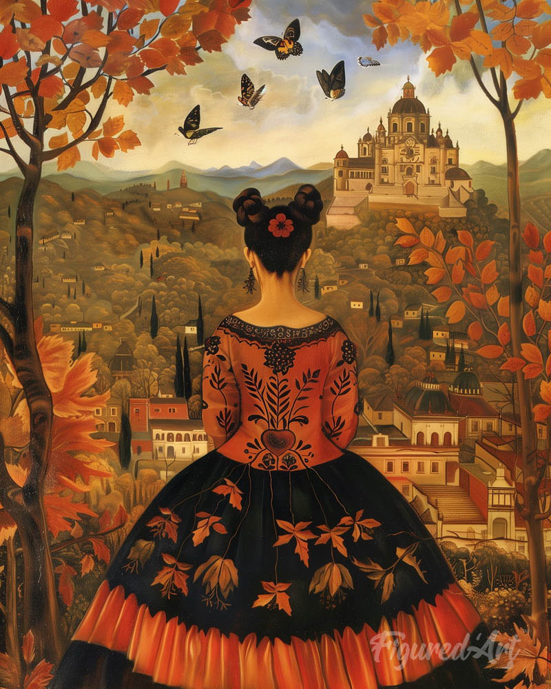 Frida Kahlo-Inspired Fall Lady