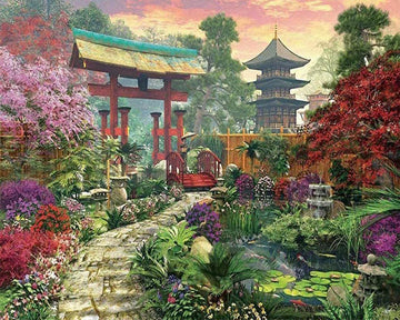Garden leading to the Temple