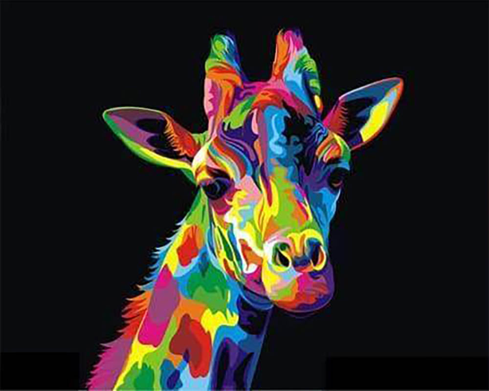 Giraffe Pop Art