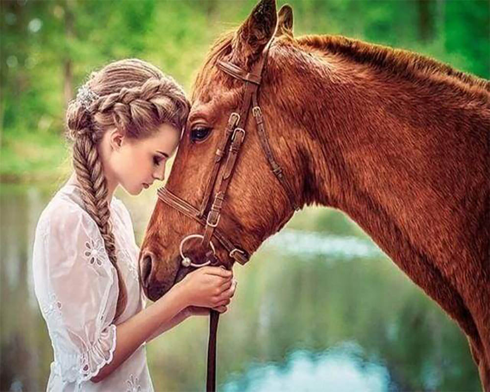 Girl and Horse