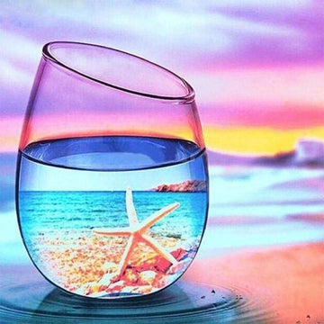 Glass of water and Starfish