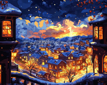 Glowing Winter Night