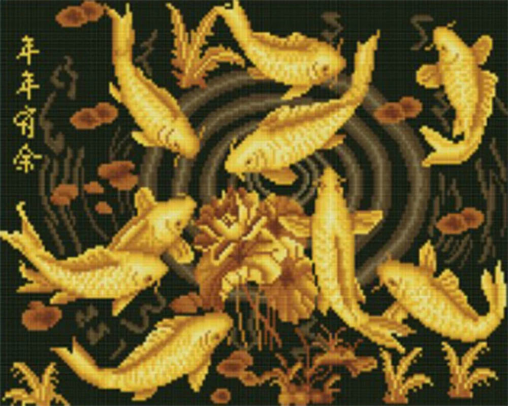 Golden Koi carp