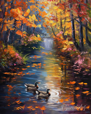 Golden Pond in Fall