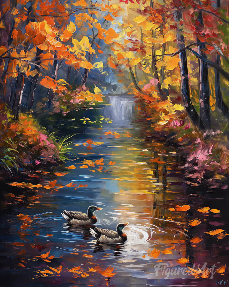 Golden Pond in Fall