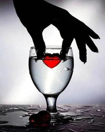 Heart in a glass