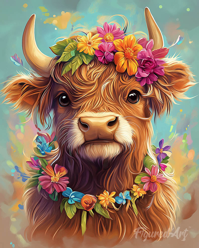Highland Cow Garden Queen