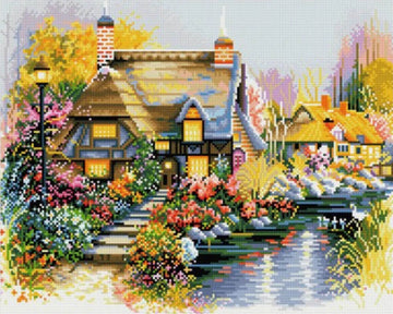 House at the edge of the river