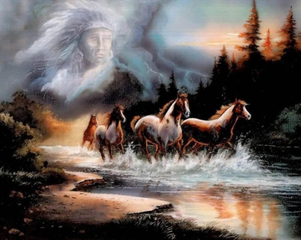 Indian spirit and horses