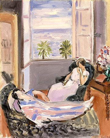 Interior with Two Figures, Open Window - Matisse