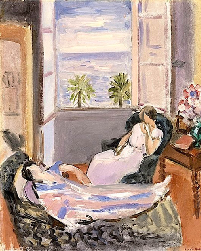 Interior with Two Figures, Open Window - Matisse