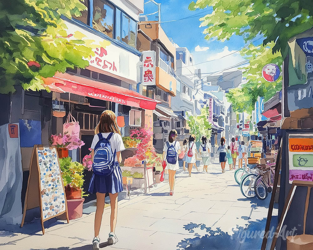 Japanese Neighborhood Morning