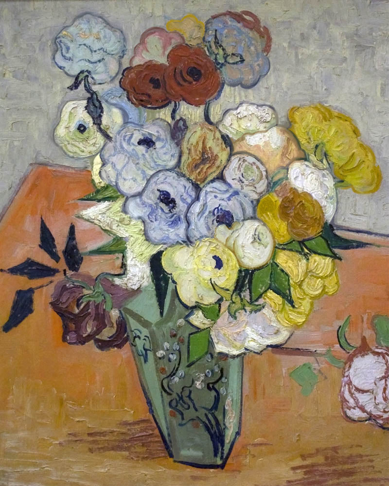 Japanese Vase with Roses and Anemones - Van Gogh