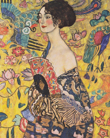 Lady with a Fan - Klimt