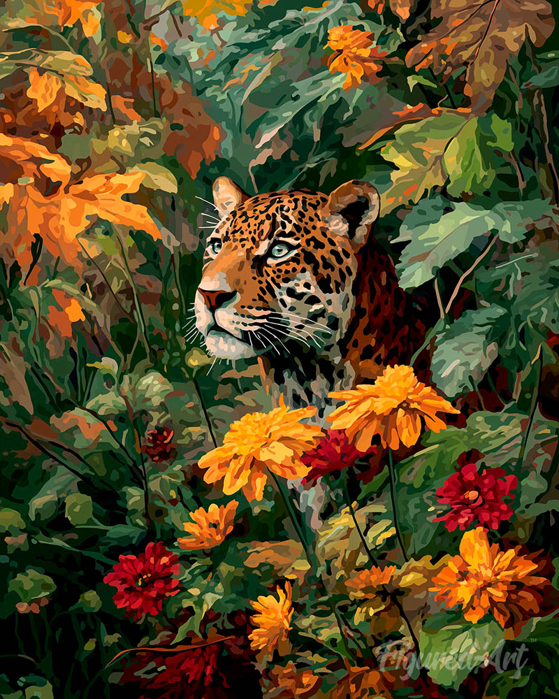 Leopard in Fall