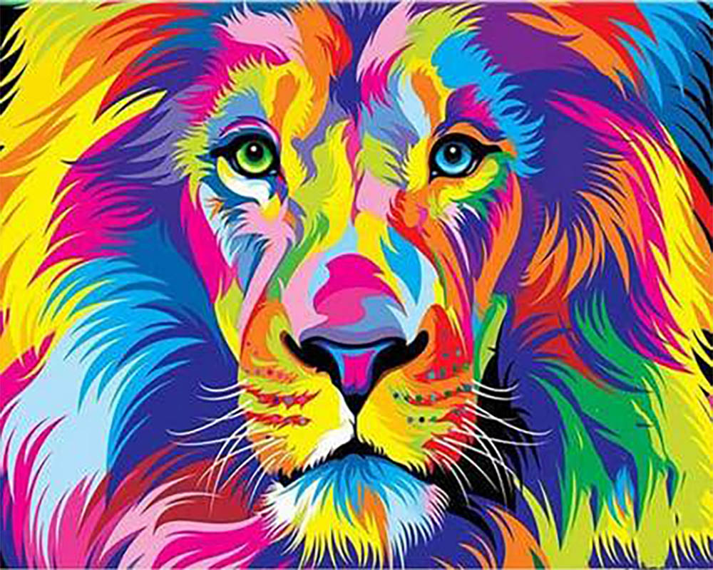 Lion Pop Art Style