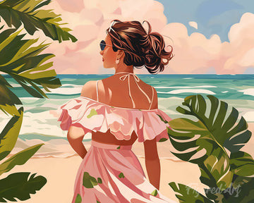 Lovely Girl by the Sea