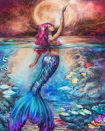 Mermaid in the sea
