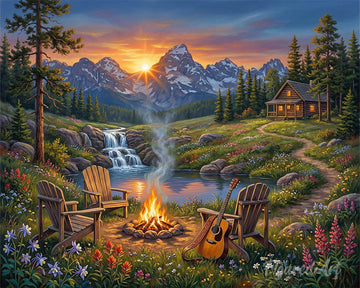 Mountain Campfire Escape