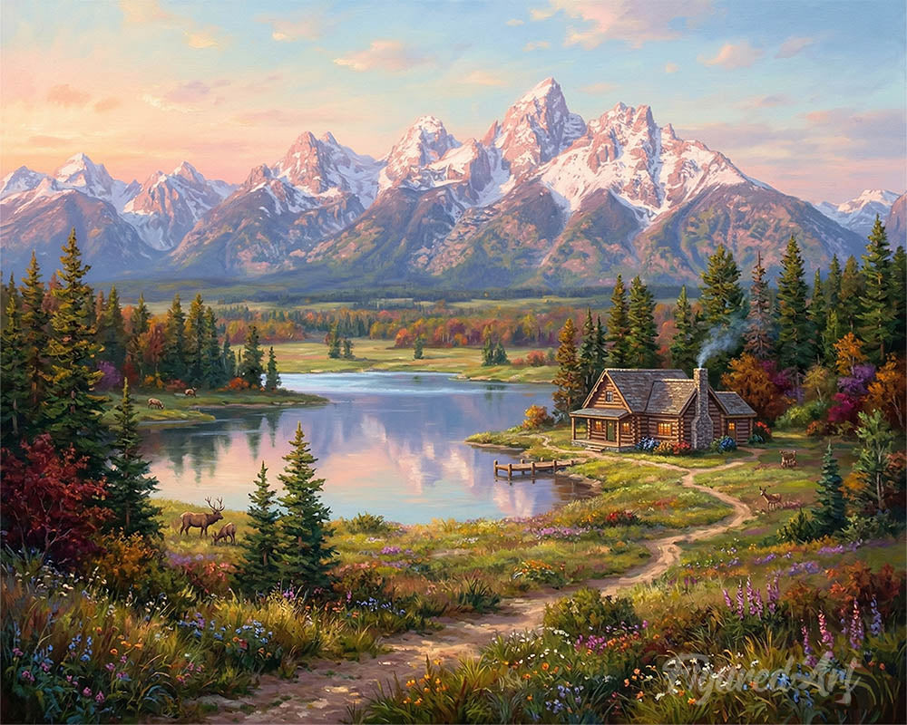 Mountain Reflection Valley